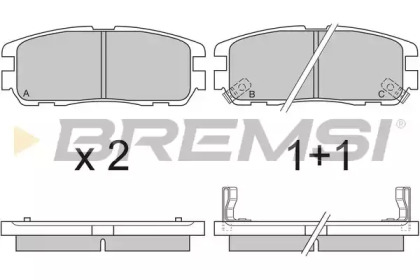 Комплект тормозных колодок BREMSI BP2581