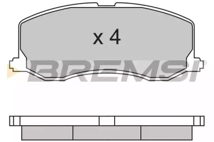 Комплект тормозных колодок BREMSI BP2596