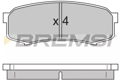 Комплект тормозных колодок BREMSI BP2597