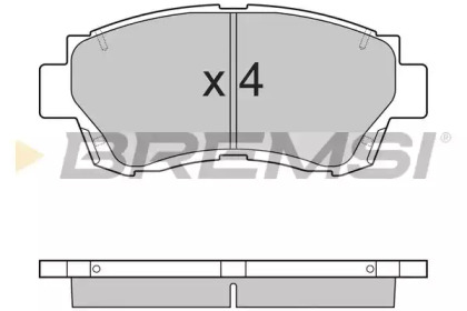 Комплект тормозных колодок BREMSI BP2635