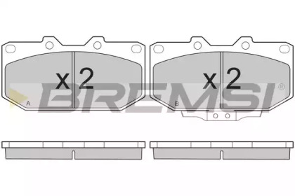 Комплект тормозных колодок BREMSI BP2649