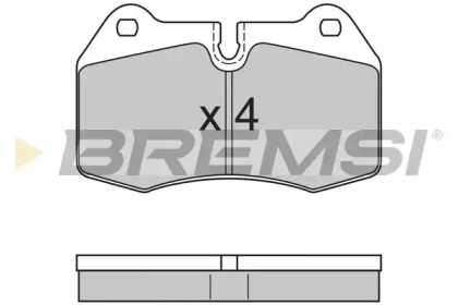 Комплект тормозных колодок BREMSI BP2660