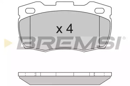 Комплект тормозных колодок BREMSI BP2717