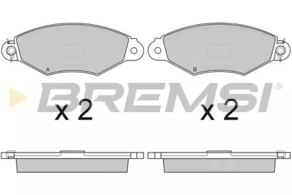 Комплект тормозных колодок BREMSI BP2749