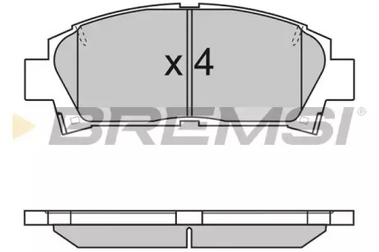 Комплект тормозных колодок BREMSI BP2752