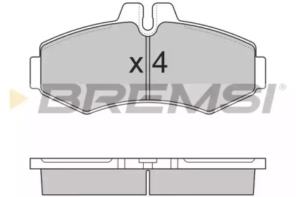 Комплект тормозных колодок BREMSI BP2821