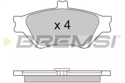 Комплект тормозных колодок BREMSI BP2875