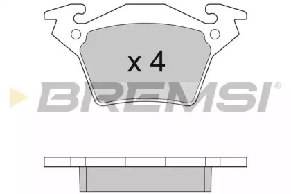 Комплект тормозных колодок BREMSI BP2880