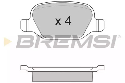 Комплект тормозных колодок BREMSI BP2890