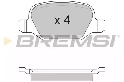 Комплект тормозных колодок BREMSI BP2891