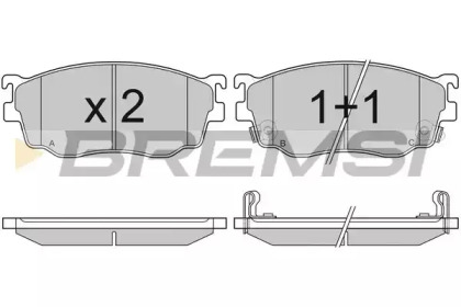 Комплект тормозных колодок BREMSI BP2912