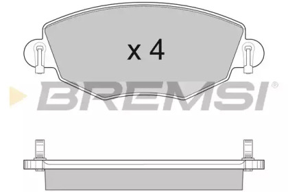 Комплект тормозных колодок BREMSI BP2926