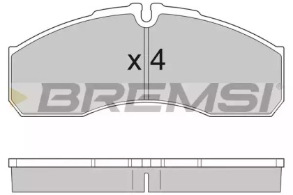 Комплект тормозных колодок BREMSI BP2952