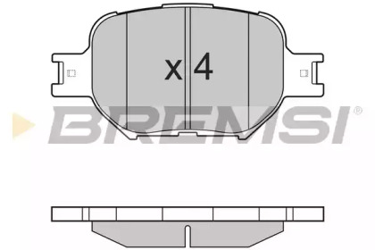 Комплект тормозных колодок BREMSI BP2963