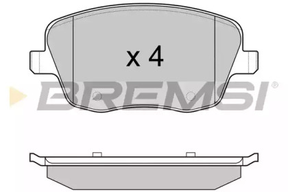 Комплект тормозных колодок BREMSI BP2973