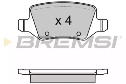 Комплект тормозных колодок BREMSI BP2983