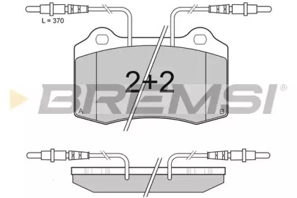 Комплект тормозных колодок BREMSI BP2985