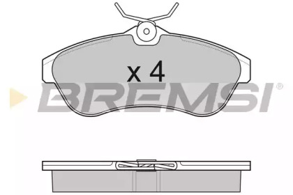 Комплект тормозных колодок BREMSI BP3009