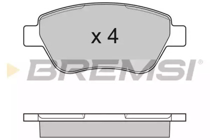 Комплект тормозных колодок BREMSI BP3040