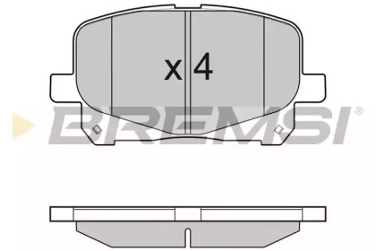 Комплект тормозных колодок BREMSI BP3049