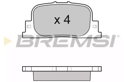 Комплект тормозных колодок BREMSI BP3063