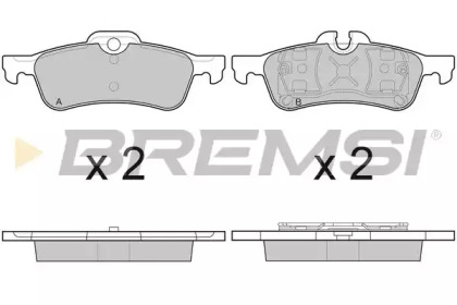 Комплект тормозных колодок BREMSI BP3075