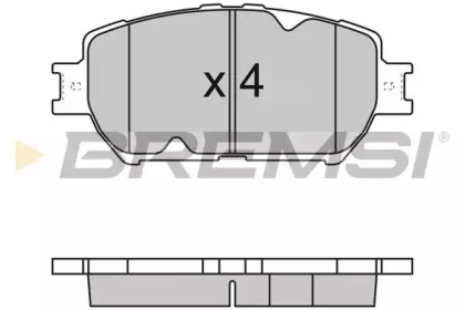 Комплект тормозных колодок BREMSI BP3126