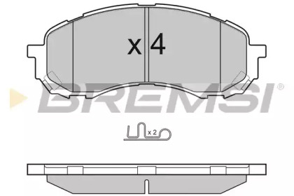 Комплект тормозных колодок BREMSI BP3141