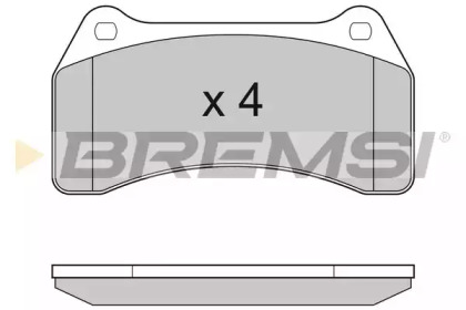 Комплект тормозных колодок BREMSI BP3154