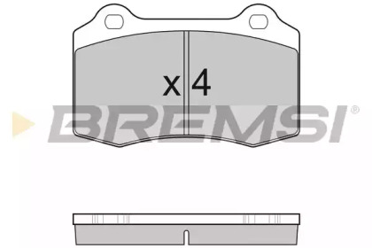 Комплект тормозных колодок BREMSI BP3155