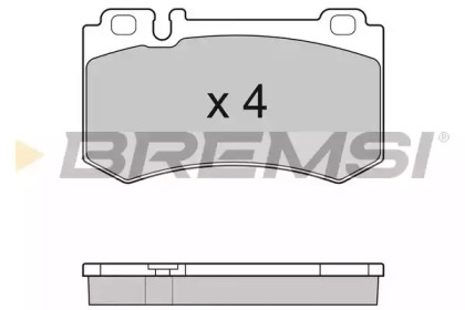 Комплект тормозных колодок BREMSI BP3164