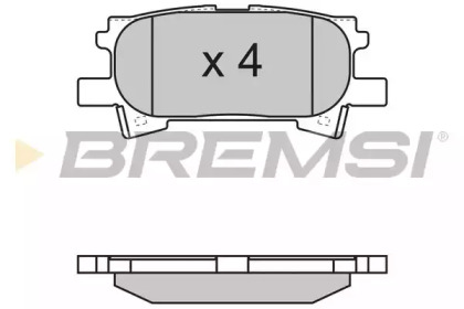 Комплект тормозных колодок BREMSI BP3169