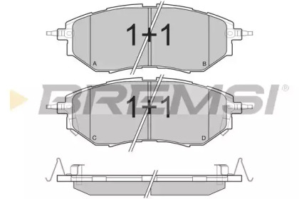 Комплект тормозных колодок BREMSI BP3211