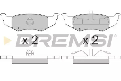Комплект тормозных колодок BREMSI BP3216