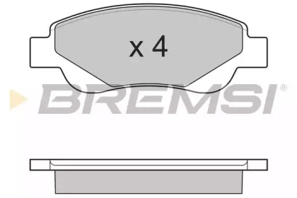 Комплект тормозных колодок BREMSI BP3225