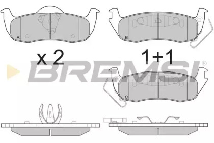 Комплект тормозных колодок BREMSI BP3239