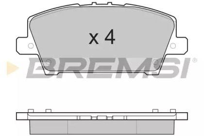 Комплект тормозных колодок BREMSI BP3245