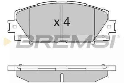 Комплект тормозных колодок BREMSI BP3249