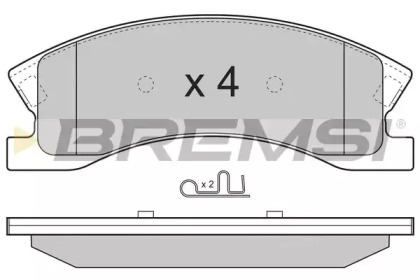 Комплект тормозных колодок BREMSI BP3269