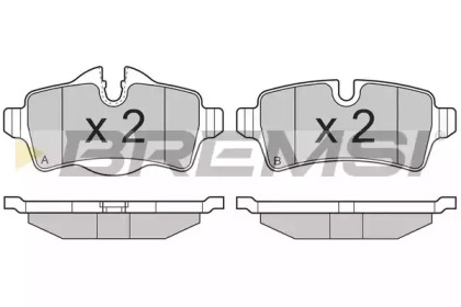 Комплект тормозных колодок BREMSI BP3305