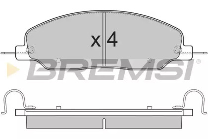 Комплект тормозных колодок BREMSI BP3312