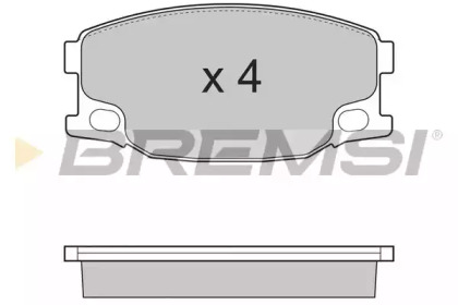 Комплект тормозных колодок BREMSI BP3318