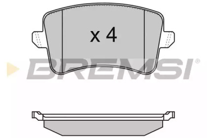 Комплект тормозных колодок BREMSI BP3349