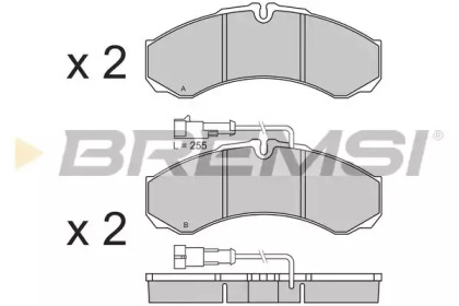 Комплект тормозных колодок BREMSI BP3361