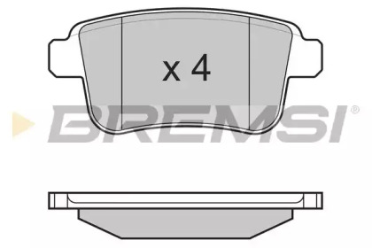 Комплект тормозных колодок BREMSI BP3368