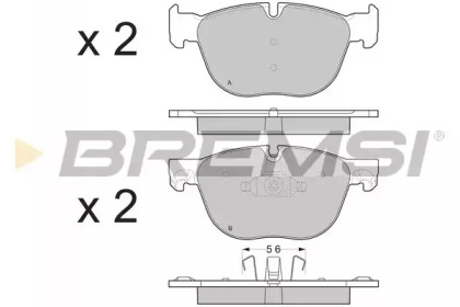 Комплект тормозных колодок BREMSI BP3371