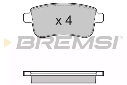 Комплект тормозных колодок BREMSI BP3384