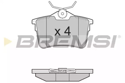 Комплект тормозных колодок BREMSI BP3386