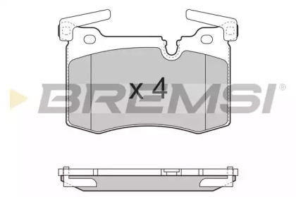 Комплект тормозных колодок BREMSI BP3388