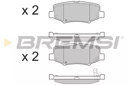 Комплект тормозных колодок BREMSI BP3398